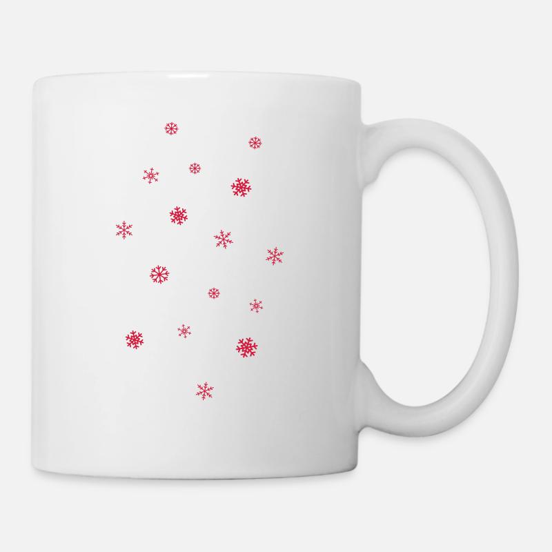 Schneeflocken - Tasse - Weiß