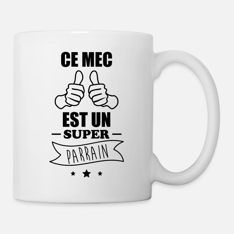Ce mec est un super parrain : cadeau parrain - Mug blanc - blanc