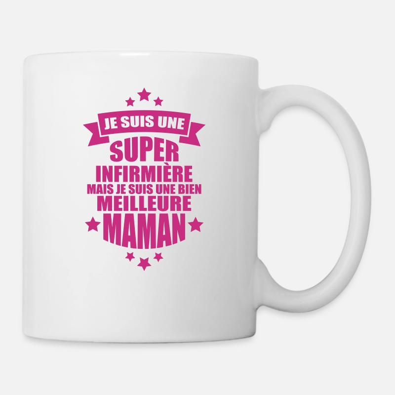 je suis une super infirmière - Mug blanc - blanc