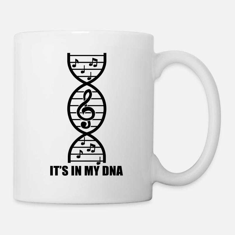 ADN MUSIQUE - Mug blanc - blanc