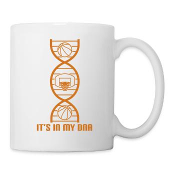 BASKETBALL is in my DNA - Tasse - Weiß - Rechts
