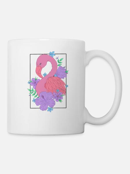Flamingo Flower Flower - Mug - white