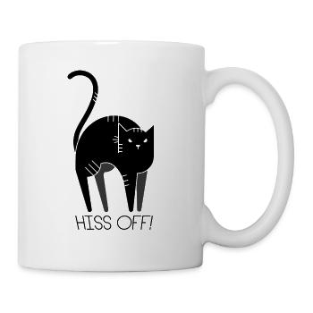 HISS OFF! - Tasse - Weiß - Rechts