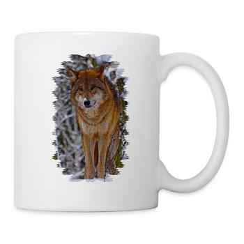 wolf - Tasse - Weiß - Rechts
