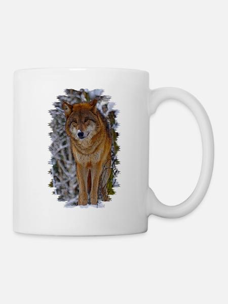 wolf - Tasse - Weiß