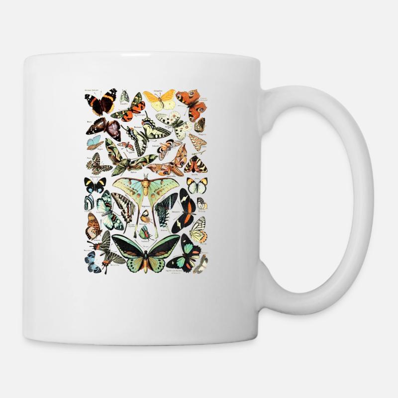Papillons 2 - Mug blanc - blanc
