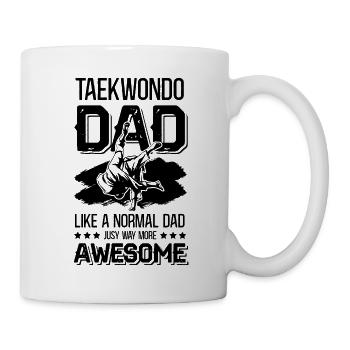 Teakwondo dad papa - Mug - white - Right