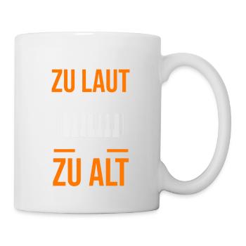 Keyboard Zu Laut Musik Keyboarder - Tasse - Weiß - Rechts
