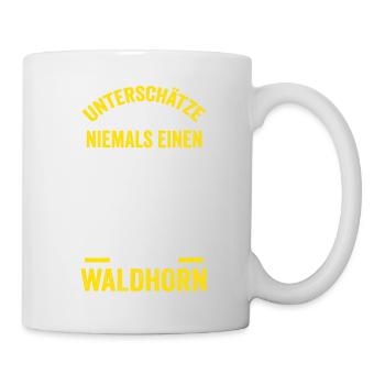 Waldhorn Hornist Opa Orchester Großvater Jazz Musi - Tasse - Weiß - Rechts
