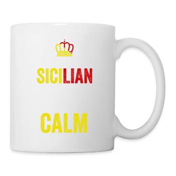 Sizilien Familie Sizilianer Sizilianerin Siziliani - Tasse - Weiß - Rechts