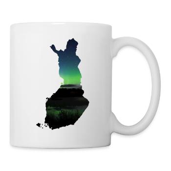 Die Karte von Finnland - Tasse - Weiß - Rechts