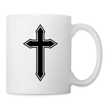 Cross symbol icon - Mug - white - Right