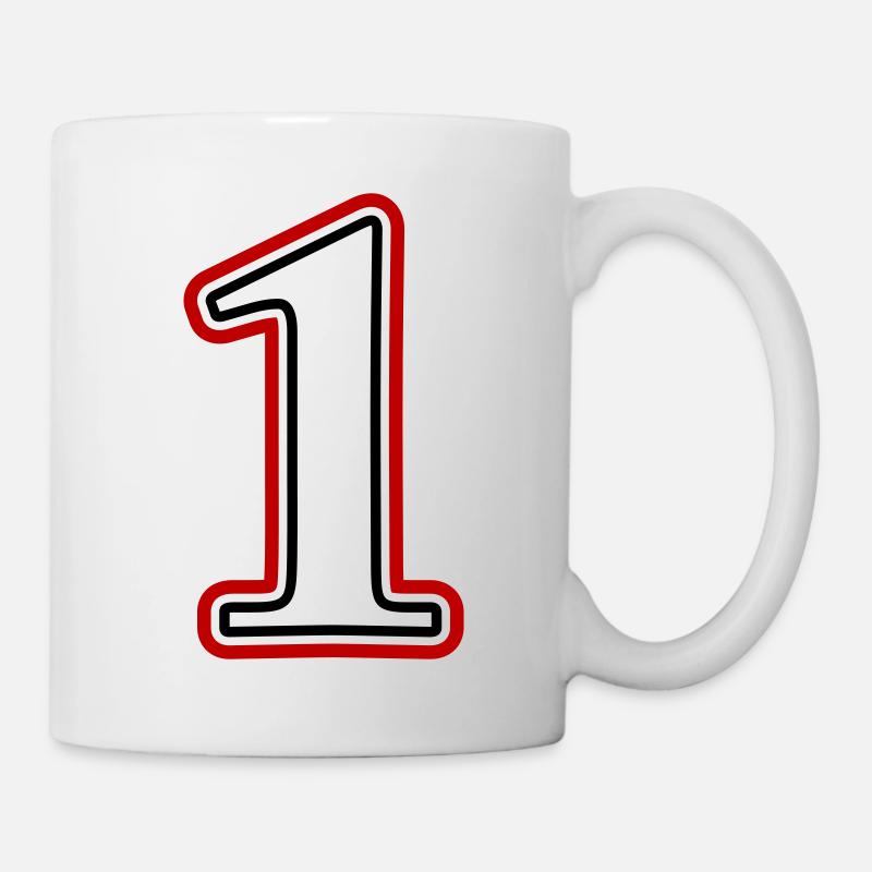 1 Number number - Mug - white