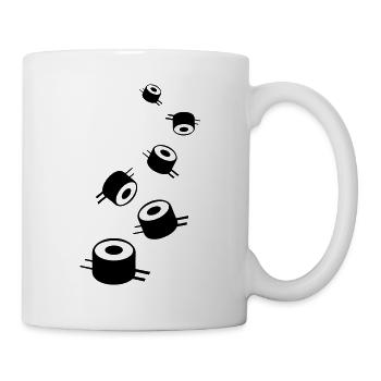 Sushi icon Silhouette - Tasse - Weiß - Rechts