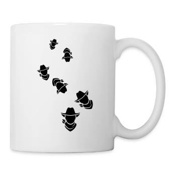 Tête de cow-boy western - Mug blanc - blanc - Droite
