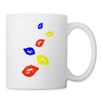 Lippen symbol - Tasse - Weiß - Rechts