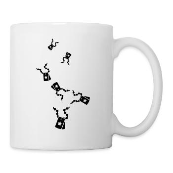 Icône d’icône de badge - Mug blanc - blanc - Droite