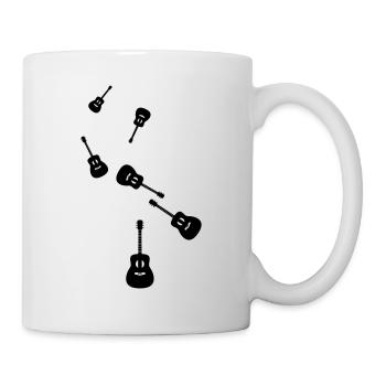 Gitarre Akustik - Tasse - Weiß - Rechts