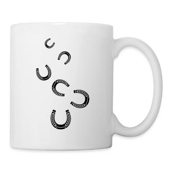 Hufeisen Symbol - Tasse - Weiß - Rechts
