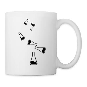Icône de tube à essai - Mug blanc - blanc - Droite