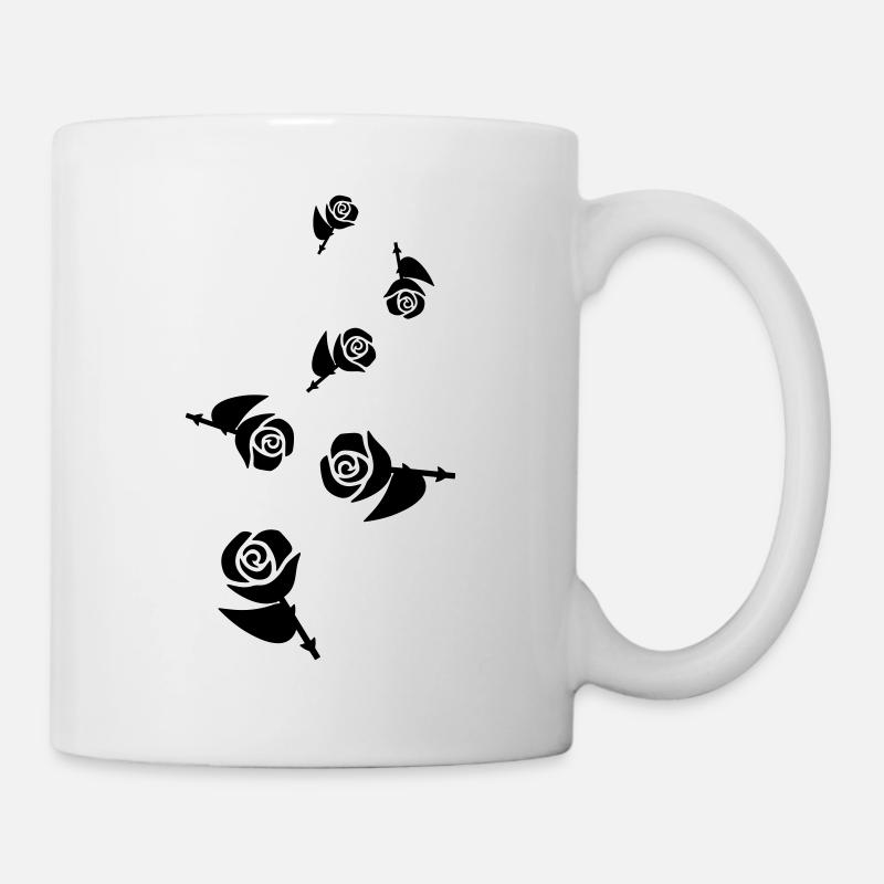 Rose icon Symbol - Mug - white