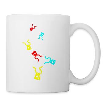 Icône d’icône de badge - Mug blanc - blanc - Droite