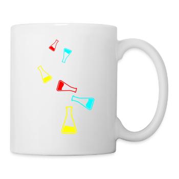 Icône de tube à essai - Mug blanc - blanc - Droite