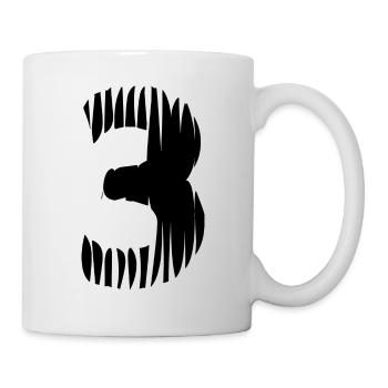 Maillot numéro 3 - Mug blanc - blanc - Droite