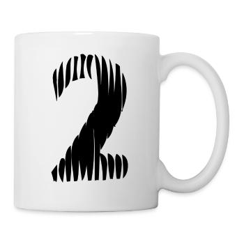 Maillot numéro 2 - Mug blanc - blanc - Droite