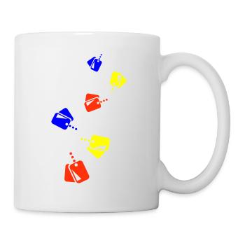 Icône d’icône de badge - Mug blanc - blanc - Droite
