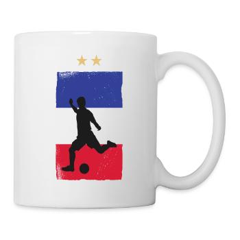 France Football Maillot de foot Drapeau Français - Mug blanc - blanc - Droite