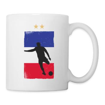 France Football Maillot de foot Drapeau Français - Mug blanc - blanc - Droite