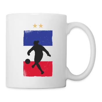 France Football Maillot de foot Drapeau Français - Mug blanc - blanc - Droite