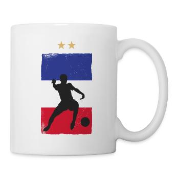 France Football Maillot de foot Drapeau Français - Mug blanc - blanc - Droite