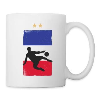 France Football Maillot de foot Drapeau Français - Mug blanc - blanc - Droite