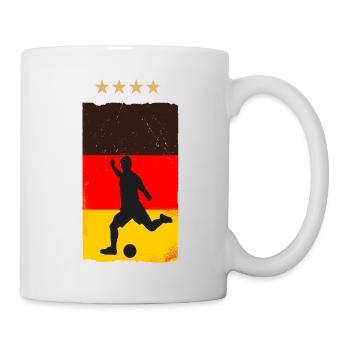 Maillot de fan de football allemand allemand - Mug blanc - blanc - Droite