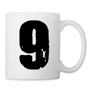 Maillot à 9 chiffres - Mug blanc - blanc - Droite