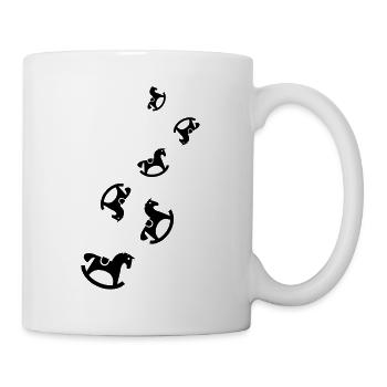 Schauckelpferd Spielzeug Baby - Tasse - Weiß - Rechts