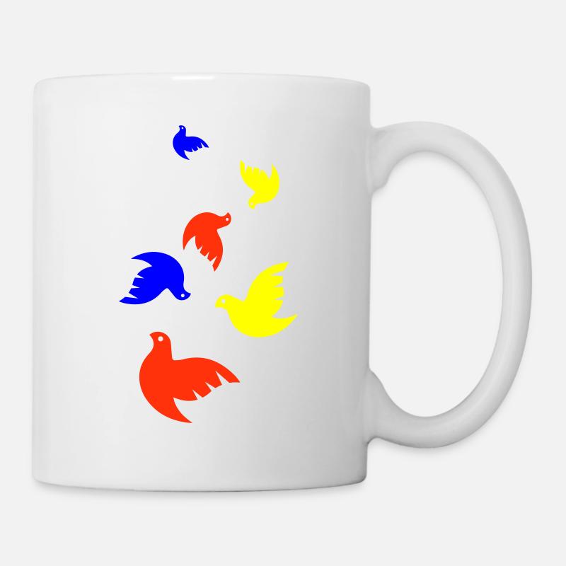 Taube frieden - Tasse - Weiß