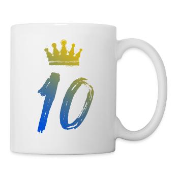 10 Couronne numérique - Mug blanc - blanc - Droite