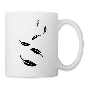 Symbole de plume - Mug blanc - blanc - Droite