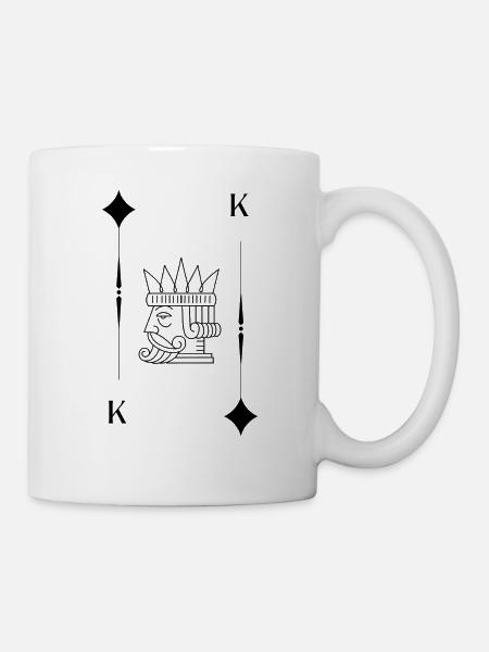 Fliesen König - Tasse - Weiß