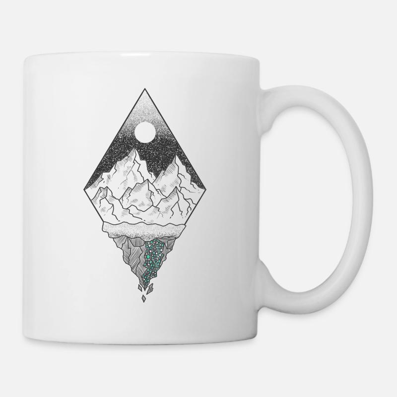 Abstrakte Landschaft - Tasse - Weiß