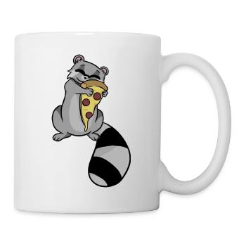 Waschbär, Sketchlu, Shirt, Süß, Tiere, Kinder - Tasse - Weiß - Rechts