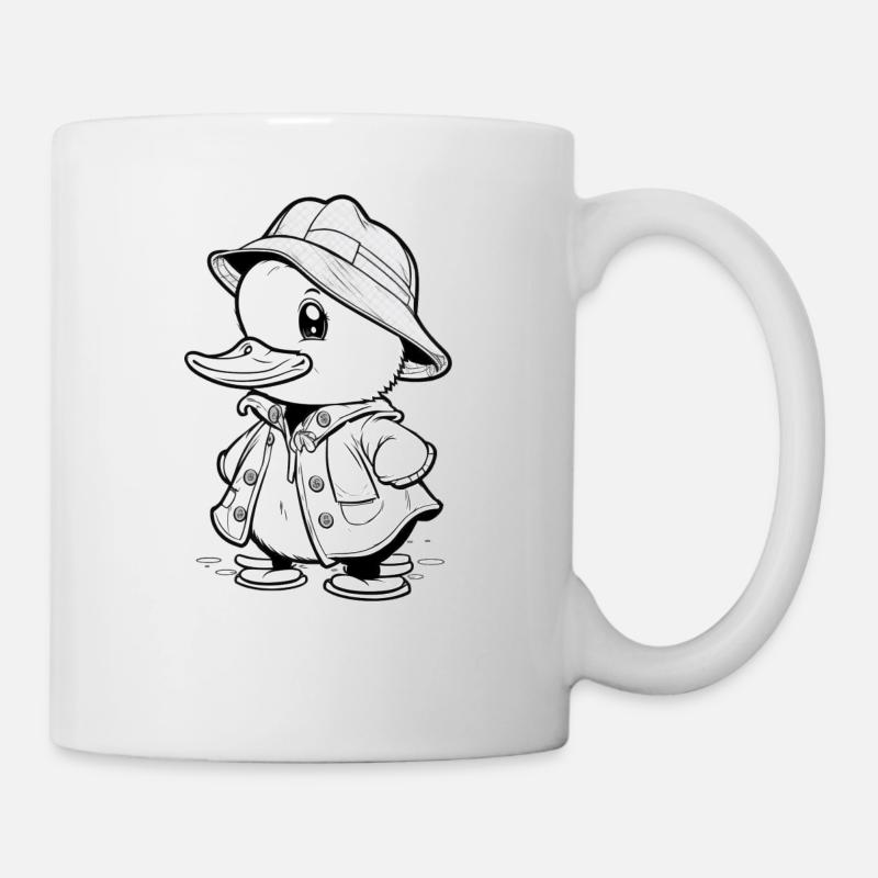 Dapper Duck - Ready for Adventure - Mug - white