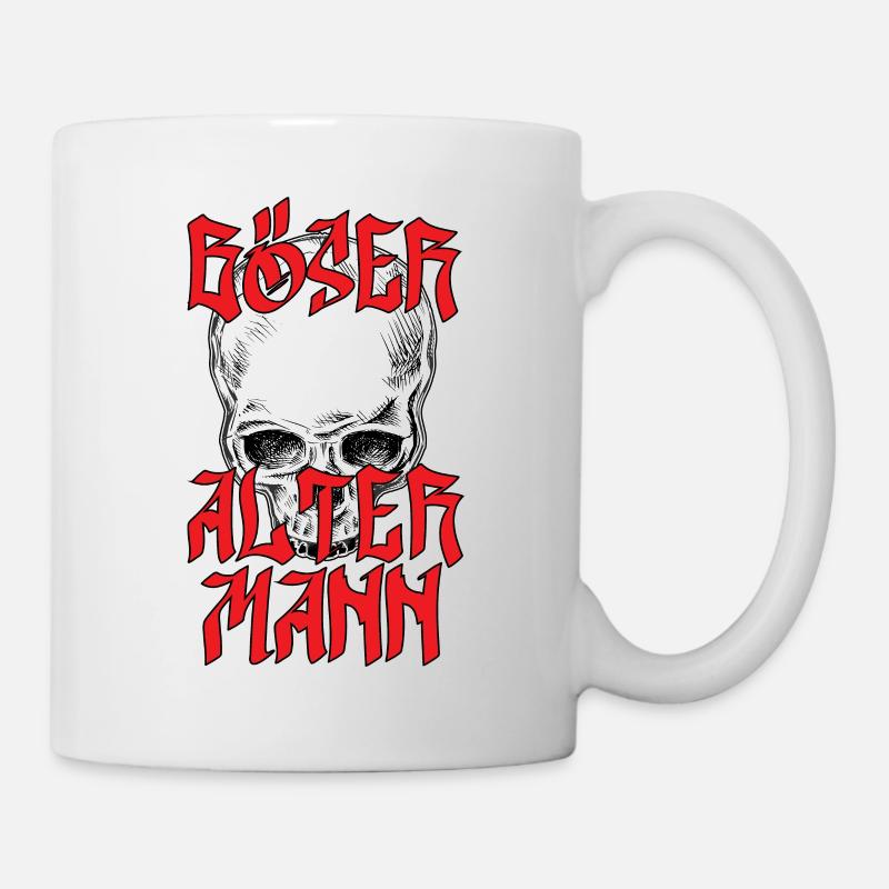 Böser alter Mann - Tasse - Weiß