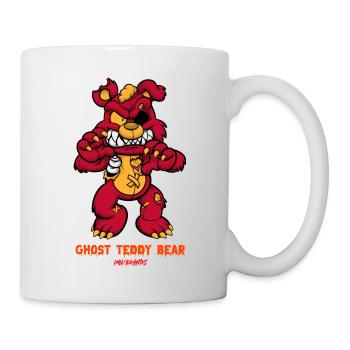 Ghost teddy bear design comics style - Tasse - Weiß - Rechts