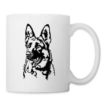 German Shepherd Dogs Portrait Dog Wilsigns - Mug - white - Right