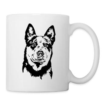Bouvier australien Hunde Portrait Hund Wilsigns - Mug blanc - blanc - Droite