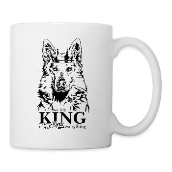 Berger suisse blanc Roi Chien Dicton - Mug blanc - blanc - Droite